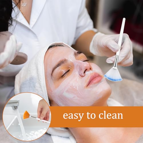 Giantree 4 Pcs Soft Facial Fan Mask Brushes - Makeup Applicator Tool Set