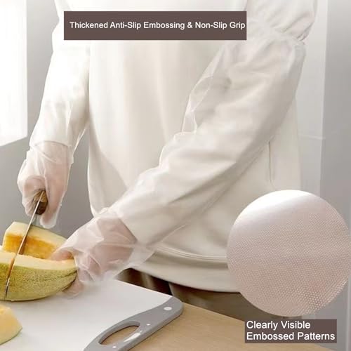 Hipifans Reusable Waterproof Cleaning Gloves - 10 Pcs Set, 23.6 Inch