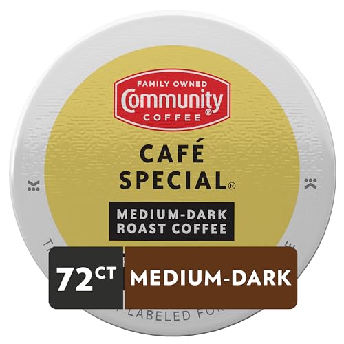Community Coffee Café Special Medium-Dark Roast K-Cups, 72 Count