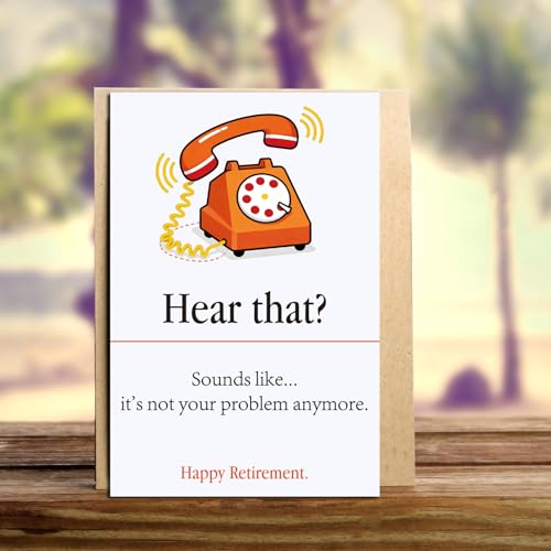 Funny Retirement Card for Men & Women - Witty Farewell Gift