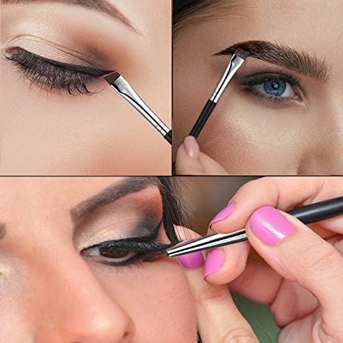 JASSINS 3-Piece Fine Angled Eyeliner Brush Set for Precise Eye Makeup