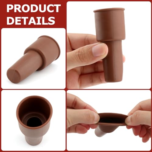 12 Silicone Wine Stoppers - Leak Proof Reusable Bottle Seals