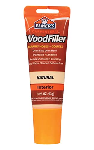 Elmer's Carpenter's Wood Filler - 3.25 oz Tube for Interior Repairs