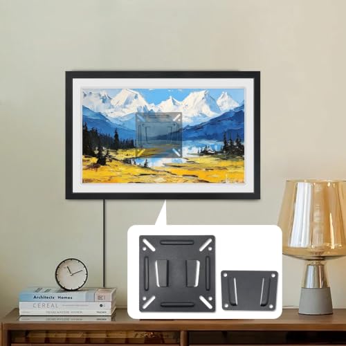 Akimart Universal Wall Mount for 14-27 Inch Monitors & TVs, VESA 75x75 to 100x100mm, Max 33 lbs