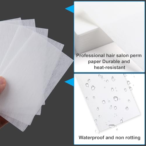 SmallCat 100pcs Perm Papers for Hair End Wrapping Heat Resistant
