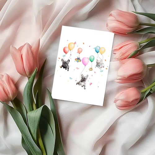 French Bulldog Birthday Card - Cute Dog Lover Card 5x7