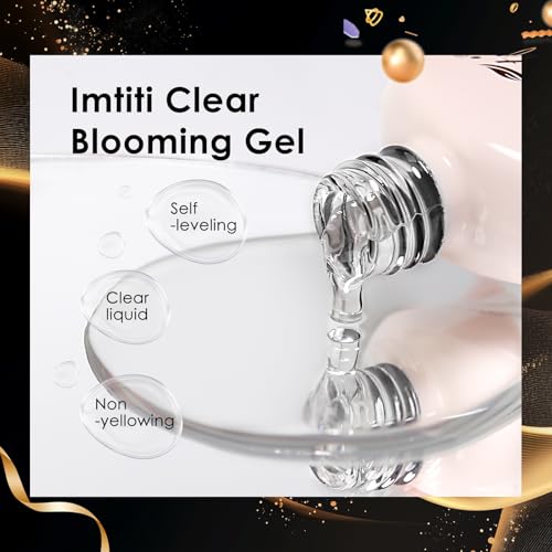 Imtiti Clear Blooming Gel Nail Polish 10ml Watercolor Marble Effect