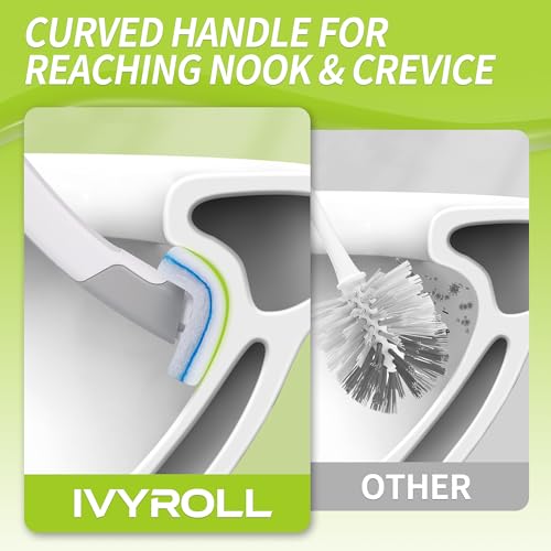 IVYROLL Toilet Bowl Cleaner Wand with 14 Refills - 1 Count