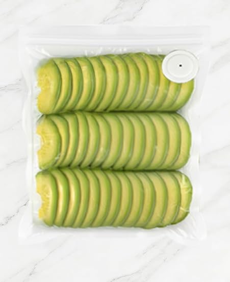 10 Reusable Vacuum Bags for Food Storage - Easy to Clean & Portable