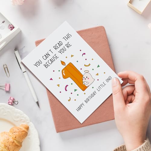 Funny 1st Birthday Halloween Card for Baby Boy or Girl