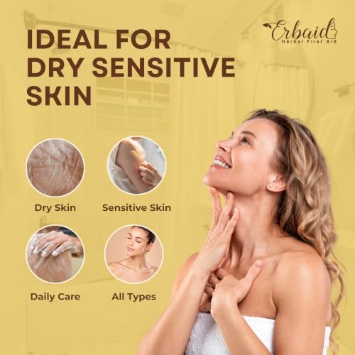 Erbaid Shea Butter Body Wash Bar with Goat Milk & Honey, 5 oz