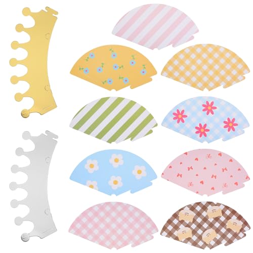 11 Pcs Colorful Cone Party Hats with Pom Poms for Birthdays