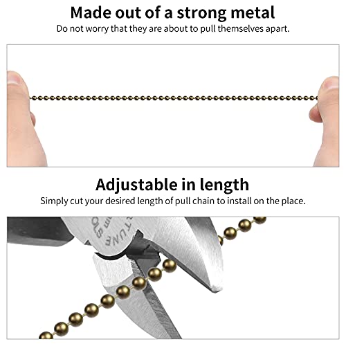 59-Inch Pull Chain Extension for Ceiling Fans & Lights - Bronze