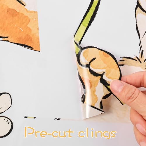 Extra Large Easter Window Clings - Bunny Decorations for Glass