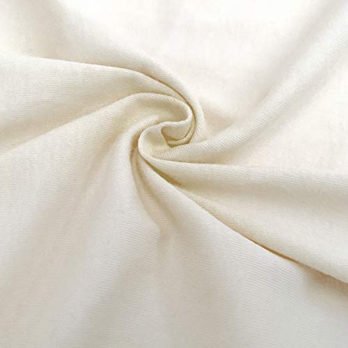 Fitted Crib Sheets 2-Pack, 100% Cotton Jersey, Cream