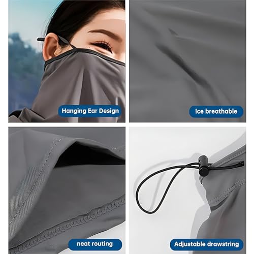 3 Pack Summer Balaclava Sun UV Protection Hood Breathable Face Cover Full Head Mask for Cycling Motorcycle Fishing Multi