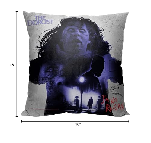 NORTHWEST Exorcist Pillow, 18" x 18", Not Regan