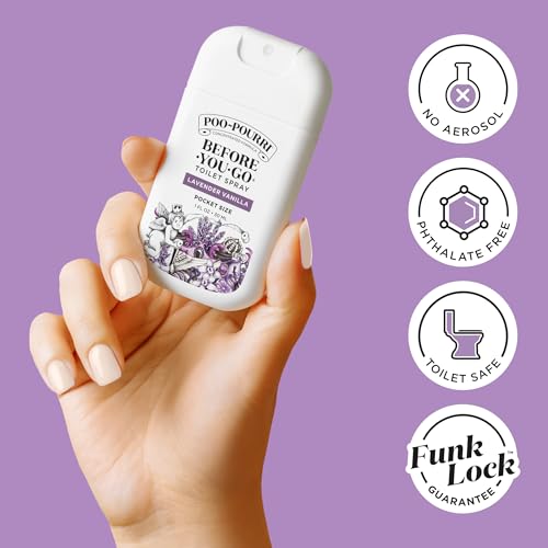 Poo-Pourri Lavender Vanilla Pocket Toilet Spray - 1 Fl Oz