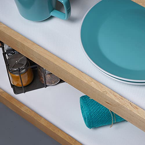 Con-Tact Shelf Liner, White Diamonds, Non-Adhesive, 20" x 60"