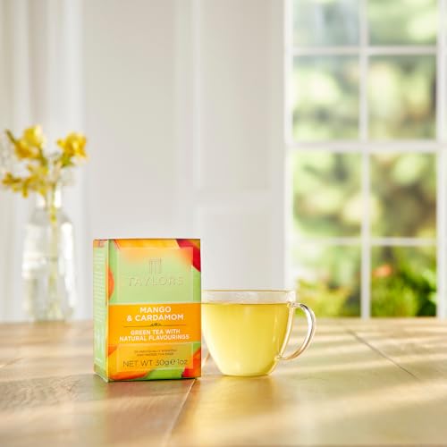 Taylors of Harrogate Mango & Cardamom Green Tea, 20-Count Tea Bags (6-Pack)