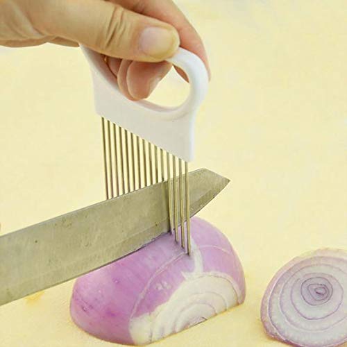 Stainless Steel Onion Cutter & Vegetable Slicer Tool
