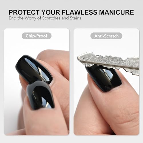 GAOY Crystal Glassy Gel Top Coat 16ml - No Wipe Clear High Gloss UV Finish