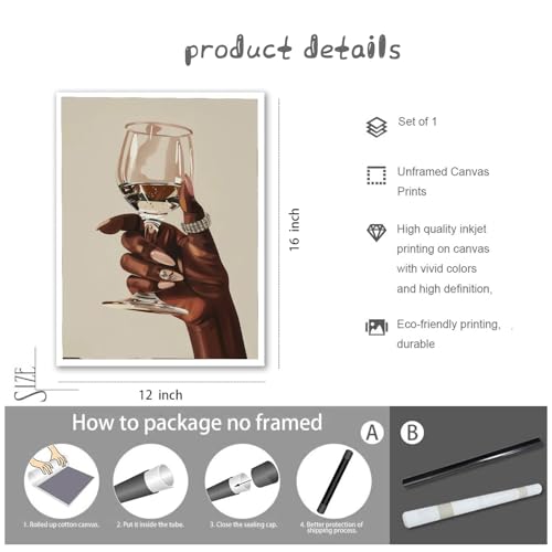 African American Women Poster 12x16in Black Girl Wall Art