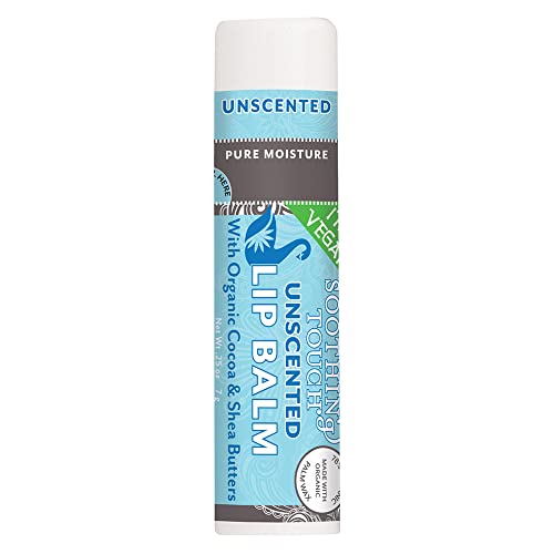 Soothing Touch Vegan Lip Balm Unscented 0.25 oz Organic Moisturizer