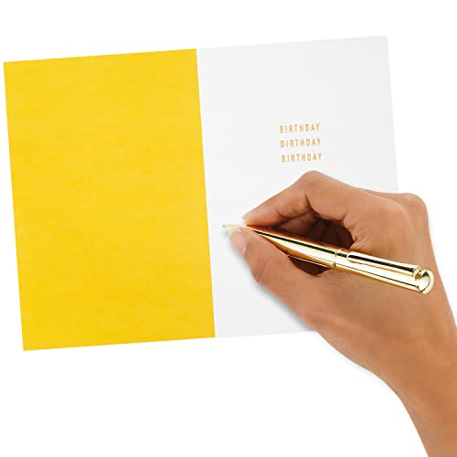 Hallmark Signature Birthday Card - Happy Happy Happy Design