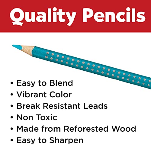 Faber-Castell Grip Colored EcoPencils - 12 Count, Non-Toxic, Break-Resistant