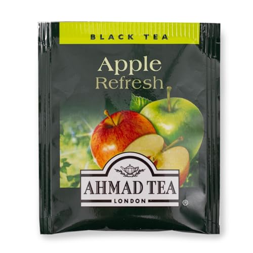 Ahmad Tea Apple Refresh Black Tea, 120 Count Tagged Tea Bags