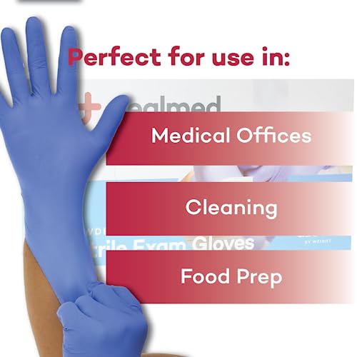Dealmed Nitrile Exam Gloves - Latex Free, Medium, 100 Count