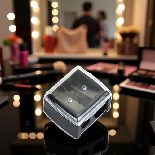 Dual Hole Makeup Pencil Sharpener for Eyeliner and Lip Liner Pencils