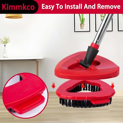 2-Pack Spin Mop Replacement Scrub Brush Head for O-Cedar EasyWring