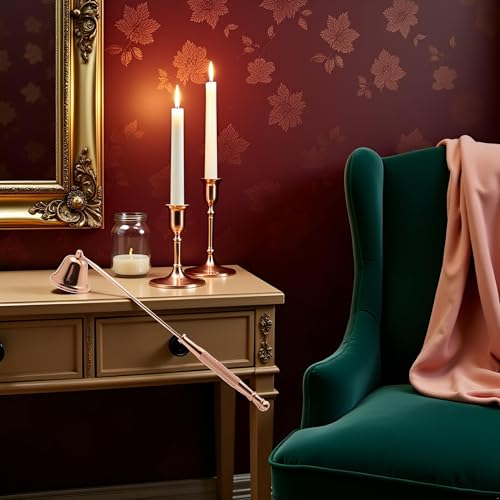 Rose Gold Candle Snuffer - Vintage Stainless Steel Tool