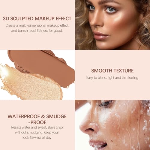 Boobeen Cream Contour Stick - Matte Bronzer & Face Sculpting Makeup