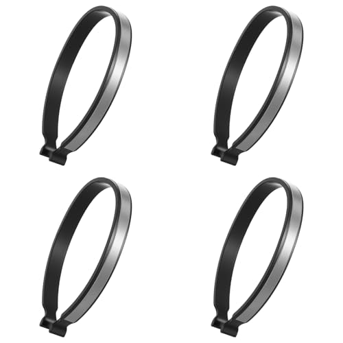 4Pcs High Reflective Cycling Trousers Clips, Safety Bicycle Elastic Ankle Cuffs Bands, Outdoor Recreation Cycling Trouser Clip Pant Leg Cuff Clip Reflective Gear for Riding Fishing Outdoor