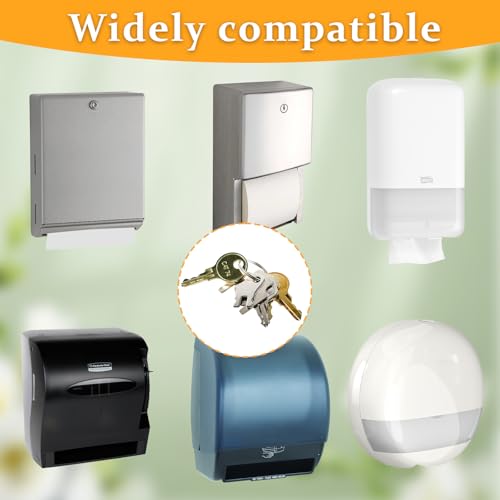 12-Pack Universal Paper Towel & Toilet Paper Dispenser Replacement Keys