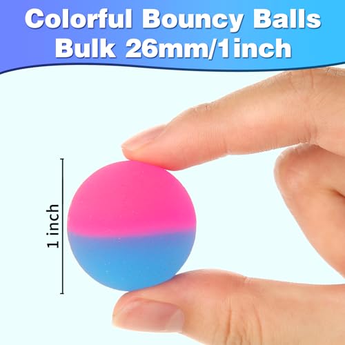 46 Pack High Bouncing Balls - Assorted Rubber Balls for Party Favors