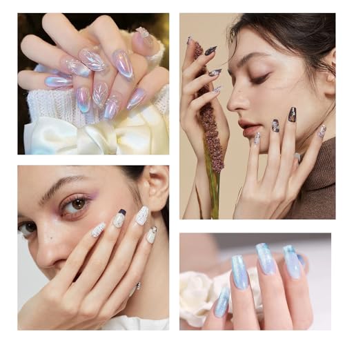 LERAO 9-Piece Professional Acrylic Nail Art Brush Set for Gel & Polygel