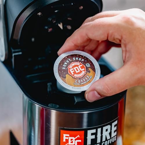 Fire Department Coffee Donut Shop Pods 12-Count Pack of 2 Medium Roast Sweet & Smooth USA Veteran-Owned