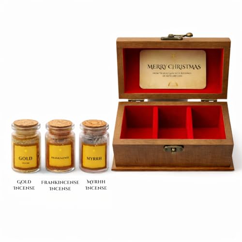 Gold, Frankincense & Myrrh Gift Set - Holy Land Nativity Keepsake Box