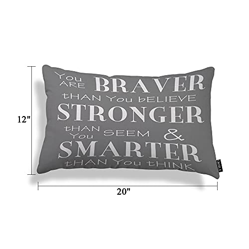 Inspirational Life Quotes Throw Pillow Cover 12x20" - EKOBLA