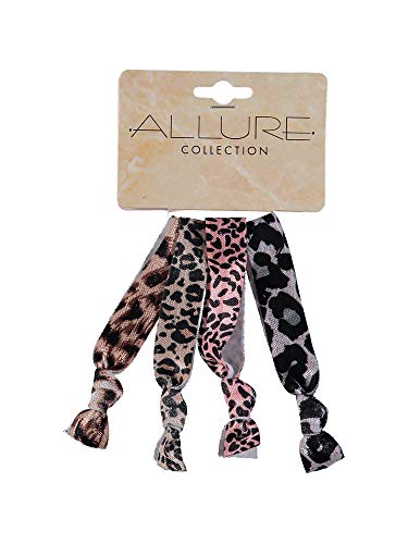 Allure Multi-Colored Fabric Ponytail Holders - 16 Piece Pack
