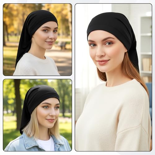 Tweruna 2 PCS Elastic Dreadlock Cap Wide Stretchable Loc Sock for Hair Protection