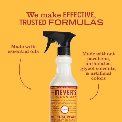 Mrs. Meyer's Clean Day Multi-Surface Cleaner, Clementine, 16 Fl Oz (Pack of 2)