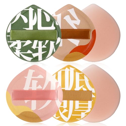 Mozeat Lens 4 PCS Soft Makeup Sponge Teardrop Cosmetic Puff for Foundation