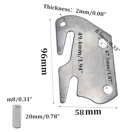 4PCS Heavy Duty Bed Rail Hook Plates for Wooden Furniture