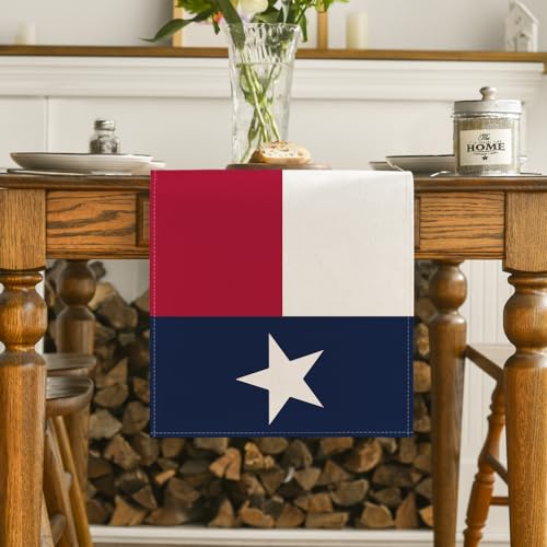 Texas State Flag Table Runner 13x72 Inch Pack of 3 - Home & Kitchen Decor