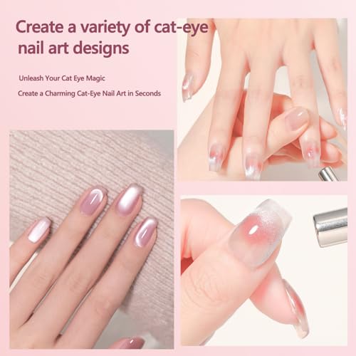 REENLIV Cat Eye Magnet Set for Nails - 3-in-1 Tool & Art Pen